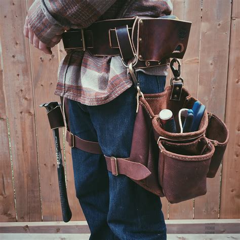 leather framing tool belt|professional carpenters tool belt.